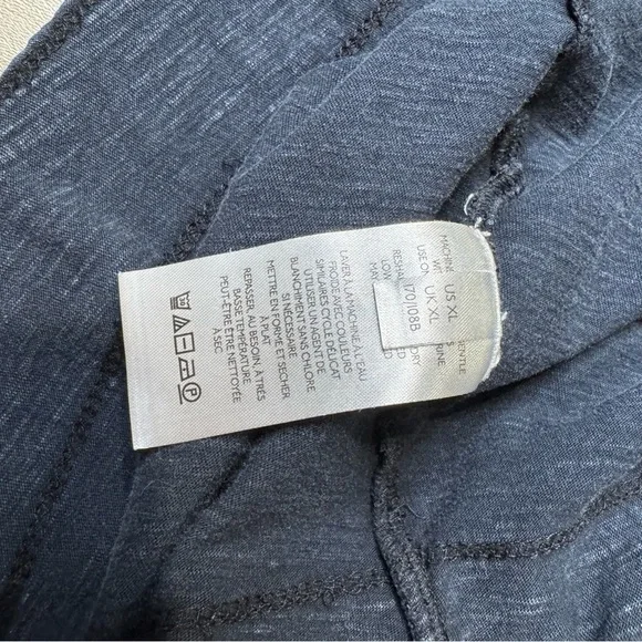 Anthropologie Pilcro Ruched Square-Neck Top Navy Blue Tank Top Size XL - Picture 5 of 6